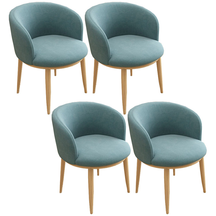 Home Contemporary Arm Chair Parsons Back Metal Upholstered Dining Room Chair Navy 4 Piece Set Clearhalo ' kitchen&dining_furn' 'Dining Chairs' 'Dining Tables & Seating' 'dining_chair' 'furn' 'furn_dining_chair' 'Furniture' 'furniture_dining_chair' 'Kitchen & Dining Furniture' 'kitchen' 3740676