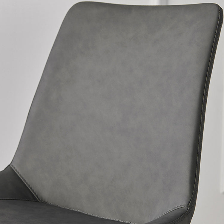 Contemporary Metal Dining Room Chairs Armless Leather Dining Chairs for Home Use Clearhalo ' kitchen&dining_furn' 'Dining Chairs' 'Dining Tables & Seating' 'dining_chair' 'furn' 'furn_dining_chair' 'Furniture' 'furniture_dining_chair' 'Kitchen & Dining Furniture' 'kitchen' 3740688