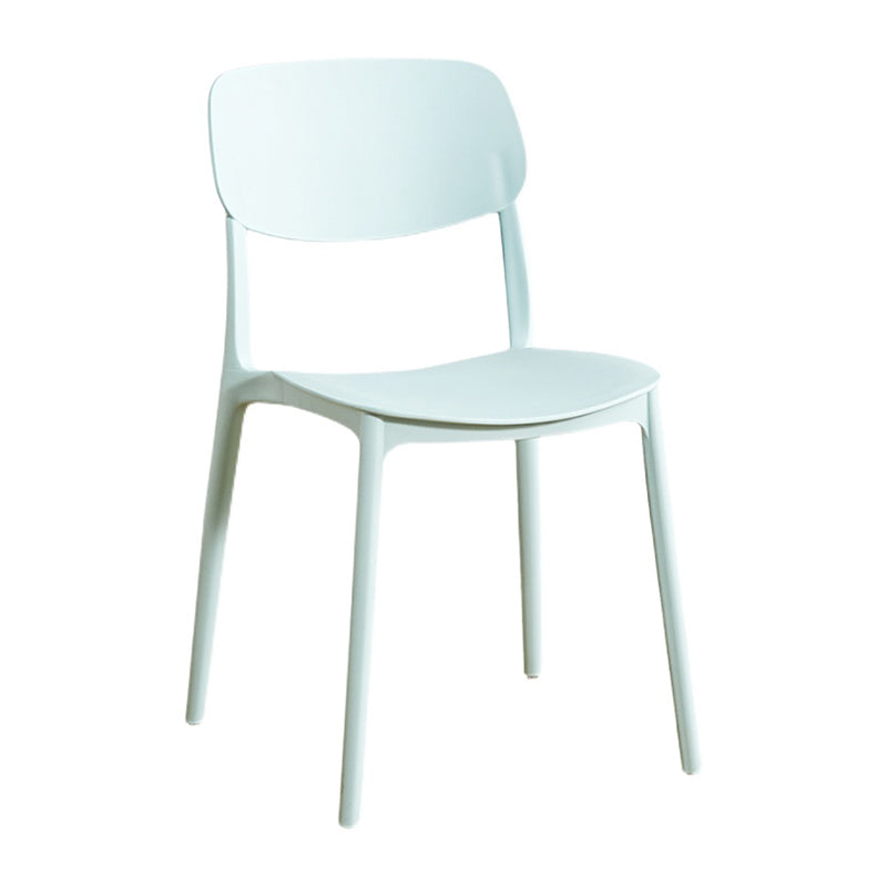 Home Scandinavian Side Chair Stackable Open Back Plastic Dining Room Chair Clearhalo ' kitchen&dining_furn' 'Dining Chairs' 'Dining Tables & Seating' 'dining_chair' 'furn' 'furn_dining_chair' 'Furniture' 'furniture_dining_chair' 'Kitchen & Dining Furniture' 'kitchen' 3740731