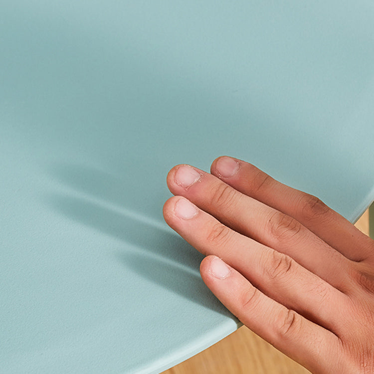 Home Scandinavian Side Chair Stackable Open Back Plastic Dining Room Chair Clearhalo ' kitchen&dining_furn' 'Dining Chairs' 'Dining Tables & Seating' 'dining_chair' 'furn' 'furn_dining_chair' 'Furniture' 'furniture_dining_chair' 'Kitchen & Dining Furniture' 'kitchen' 3740734