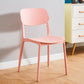 Home Scandinavian Side Chair Stackable Open Back Plastic Dining Room Chair Pink 1 Piece Clearhalo ' kitchen&dining_furn' 'Dining Chairs' 'Dining Tables & Seating' 'dining_chair' 'furn' 'furn_dining_chair' 'Furniture' 'furniture_dining_chair' 'Kitchen & Dining Furniture' 'kitchen' 3740735