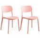 Home Scandinavian Side Chair Stackable Open Back Plastic Dining Room Chair Pink 2 Piece Set Clearhalo ' kitchen&dining_furn' 'Dining Chairs' 'Dining Tables & Seating' 'dining_chair' 'furn' 'furn_dining_chair' 'Furniture' 'furniture_dining_chair' 'Kitchen & Dining Furniture' 'kitchen' 3740736