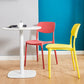 Home Scandinavian Side Chair Stackable Open Back Plastic Dining Room Chair Clearhalo ' kitchen&dining_furn' 'Dining Chairs' 'Dining Tables & Seating' 'dining_chair' 'furn' 'furn_dining_chair' 'Furniture' 'furniture_dining_chair' 'Kitchen & Dining Furniture' 'kitchen' 3740738