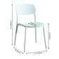 Home Scandinavian Side Chair Stackable Open Back Plastic Dining Room Chair Clearhalo ' kitchen&dining_furn' 'Dining Chairs' 'Dining Tables & Seating' 'dining_chair' 'furn' 'furn_dining_chair' 'Furniture' 'furniture_dining_chair' 'Kitchen & Dining Furniture' 'kitchen' 3740740