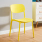 Home Scandinavian Side Chair Stackable Open Back Plastic Dining Room Chair Yellow 1 Piece Clearhalo ' kitchen&dining_furn' 'Dining Chairs' 'Dining Tables & Seating' 'dining_chair' 'furn' 'furn_dining_chair' 'Furniture' 'furniture_dining_chair' 'Kitchen & Dining Furniture' 'kitchen' 3740741