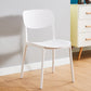 Home Scandinavian Side Chair Stackable Open Back Plastic Dining Room Chair White 1 Piece Clearhalo ' kitchen&dining_furn' 'Dining Chairs' 'Dining Tables & Seating' 'dining_chair' 'furn' 'furn_dining_chair' 'Furniture' 'furniture_dining_chair' 'Kitchen & Dining Furniture' 'kitchen' 3740748