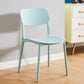 Home Scandinavian Side Chair Stackable Open Back Plastic Dining Room Chair Green 1 Piece Clearhalo ' kitchen&dining_furn' 'Dining Chairs' 'Dining Tables & Seating' 'dining_chair' 'furn' 'furn_dining_chair' 'Furniture' 'furniture_dining_chair' 'Kitchen & Dining Furniture' 'kitchen' 3740757
