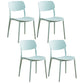 Home Scandinavian Side Chair Stackable Open Back Plastic Dining Room Chair Green 4 Piece Set Clearhalo ' kitchen&dining_furn' 'Dining Chairs' 'Dining Tables & Seating' 'dining_chair' 'furn' 'furn_dining_chair' 'Furniture' 'furniture_dining_chair' 'Kitchen & Dining Furniture' 'kitchen' 3740759