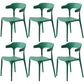 Home Stackable Contemporary Arm Chair Open Back Plastic Dining Room Chair Green 6 Piece Set Clearhalo ' kitchen&dining_furn' 'Dining Chairs' 'Dining Tables & Seating' 'dining_chair' 'furn' 'furn_dining_chair' 'Furniture' 'furniture_dining_chair' 'Kitchen & Dining Furniture' 'kitchen' 3740787