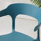 Home Stackable Contemporary Arm Chair Open Back Plastic Dining Room Chair Clearhalo ' kitchen&dining_furn' 'Dining Chairs' 'Dining Tables & Seating' 'dining_chair' 'furn' 'furn_dining_chair' 'Furniture' 'furniture_dining_chair' 'Kitchen & Dining Furniture' 'kitchen' 3740790