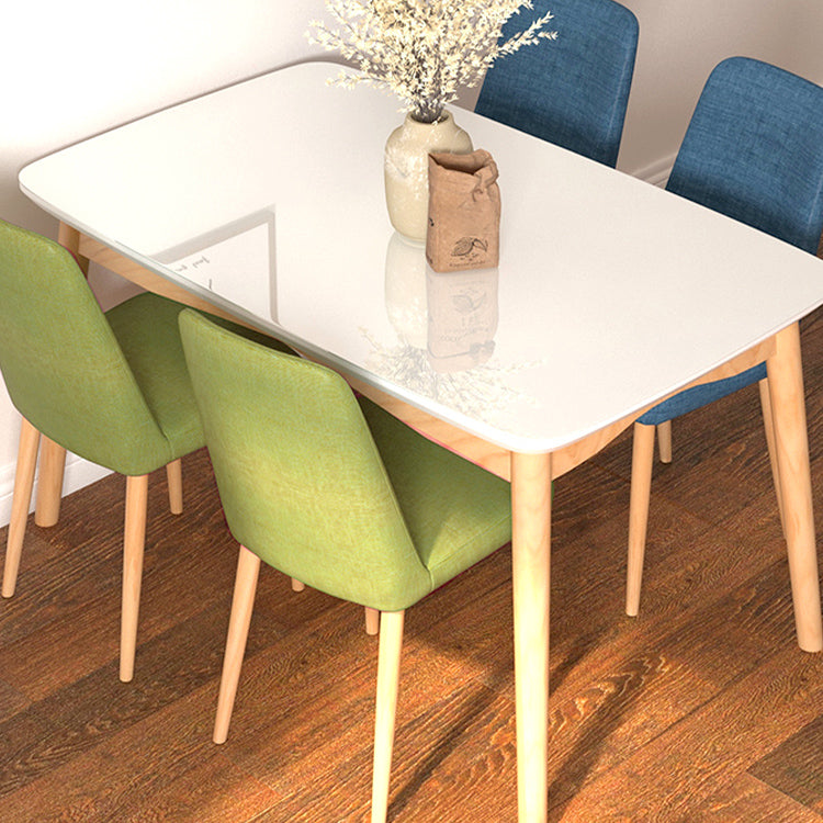 Scandinavian Home Side Chair Upholstered Solid Back Metal Dining Room Chair Clearhalo ' kitchen&dining_furn' 'Dining Chairs' 'Dining Tables & Seating' 'dining_chair' 'furn' 'furn_dining_chair' 'Furniture' 'furniture_dining_chair' 'Kitchen & Dining Furniture' 'kitchen' 3740838