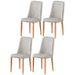 Scandinavian Home Side Chair Upholstered Solid Back Metal Dining Room Chair Grey 4 Piece Set Natural Wood Clearhalo ' kitchen&dining_furn' 'Dining Chairs' 'Dining Tables & Seating' 'dining_chair' 'furn' 'furn_dining_chair' 'Furniture' 'furniture_dining_chair' 'Kitchen & Dining Furniture' 'kitchen' 3740856