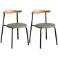 Contemporary Metal Dining Room Chairs Armless Open Back Dining Side Chair for Home Use Grey 2 Piece Set Clearhalo ' kitchen&dining_furn' 'Dining Chairs' 'Dining Tables & Seating' 'dining_chair' 'furn' 'furn_dining_chair' 'Furniture' 'furniture_dining_chair' 'Kitchen & Dining Furniture' 'kitchen' 3740878