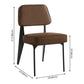 Industrial Armless Dining Chairs Open Back Upholstered Side Chair with Metal Legs Clearhalo ' kitchen&dining_furn' 'Dining Chairs' 'Dining Tables & Seating' 'dining_chair' 'furn' 'furn_dining_chair' 'Furniture' 'furniture_dining_chair' 'Kitchen & Dining Furniture' 'kitchen' 3740907