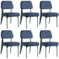 Industrial Armless Dining Chairs Open Back Upholstered Side Chair with Metal Legs Blue 6 Piece Set Green Clearhalo ' kitchen&dining_furn' 'Dining Chairs' 'Dining Tables & Seating' 'dining_chair' 'furn' 'furn_dining_chair' 'Furniture' 'furniture_dining_chair' 'Kitchen & Dining Furniture' 'kitchen' 3740911