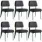 Industrial Armless Dining Chairs Open Back Upholstered Side Chair with Metal Legs Black 6 Piece Set Green Clearhalo ' kitchen&dining_furn' 'Dining Chairs' 'Dining Tables & Seating' 'dining_chair' 'furn' 'furn_dining_chair' 'Furniture' 'furniture_dining_chair' 'Kitchen & Dining Furniture' 'kitchen' 3740917