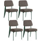 Industrial Armless Dining Chairs Open Back Upholstered Side Chair with Metal Legs Grey 4 Piece Set Green Clearhalo ' kitchen&dining_furn' 'Dining Chairs' 'Dining Tables & Seating' 'dining_chair' 'furn' 'furn_dining_chair' 'Furniture' 'furniture_dining_chair' 'Kitchen & Dining Furniture' 'kitchen' 3740925
