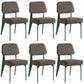 Industrial Armless Dining Chairs Open Back Upholstered Side Chair with Metal Legs Grey 6 Piece Set Green Clearhalo ' kitchen&dining_furn' 'Dining Chairs' 'Dining Tables & Seating' 'dining_chair' 'furn' 'furn_dining_chair' 'Furniture' 'furniture_dining_chair' 'Kitchen & Dining Furniture' 'kitchen' 3740926