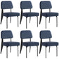 Industrial Armless Dining Chairs Open Back Upholstered Side Chair with Metal Legs Blue 6 Piece Set Black Clearhalo ' kitchen&dining_furn' 'Dining Chairs' 'Dining Tables & Seating' 'dining_chair' 'furn' 'furn_dining_chair' 'Furniture' 'furniture_dining_chair' 'Kitchen & Dining Furniture' 'kitchen' 3740929