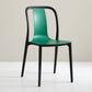 Scandinavian Armless Dining Chairs Plastic Slat Back Side Chairs with Black Legs Green 1 Piece Clearhalo ' kitchen&dining_furn' 'Dining Chairs' 'Dining Tables & Seating' 'dining_chair' 'Furniture' 'furniture_dining_chair' 'Kitchen & Dining Furniture' 'kitchen' 3740937