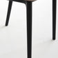 Scandinavian Armless Dining Chairs Plastic Slat Back Side Chairs with Black Legs Clearhalo ' kitchen&dining_furn' 'Dining Chairs' 'Dining Tables & Seating' 'dining_chair' 'Furniture' 'furniture_dining_chair' 'Kitchen & Dining Furniture' 'kitchen' 3740946