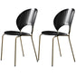Nordic Style Metal Armless Dining Chairs Open Back Dining Side Chair for Home Use Black 2 Piece Set Brass Gold Clearhalo ' kitchen&dining_furn' 'Dining Chairs' 'Dining Tables & Seating' 'dining_chair' 'furn' 'furn_dining_chair' 'Furniture' 'furniture_dining_chair' 'Kitchen & Dining Furniture' 'kitchen' 3740976