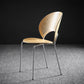 Nordic Style Metal Armless Dining Chairs Open Back Dining Side Chair for Home Use Natural 1 Piece Silver Clearhalo ' kitchen&dining_furn' 'Dining Chairs' 'Dining Tables & Seating' 'dining_chair' 'furn' 'furn_dining_chair' 'Furniture' 'furniture_dining_chair' 'Kitchen & Dining Furniture' 'kitchen' 3740980