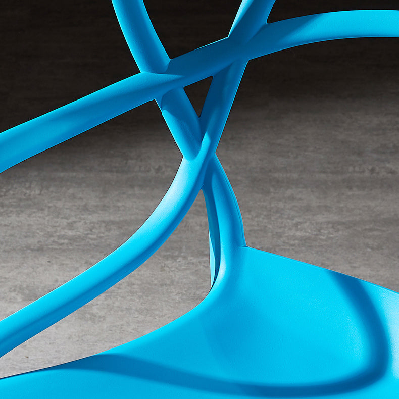 Scandinavian Plastic Dining Arm Chair Indoor Stackable Dining Armchairs Clearhalo ' kitchen&dining_furn' 'Dining Chairs' 'Dining Tables & Seating' 'dining_chair' 'furn' 'furn_dining_chair' 'Furniture' 'furniture_dining_chair' 'Kitchen & Dining Furniture' 'kitchen' 3741017