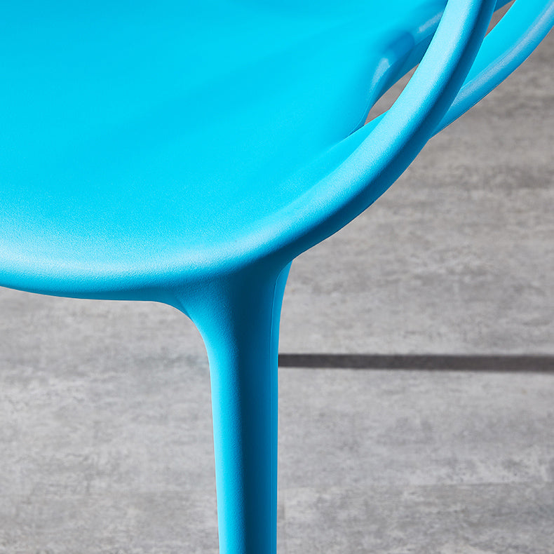 Scandinavian Plastic Dining Arm Chair Indoor Stackable Dining Armchairs Clearhalo ' kitchen&dining_furn' 'Dining Chairs' 'Dining Tables & Seating' 'dining_chair' 'furn' 'furn_dining_chair' 'Furniture' 'furniture_dining_chair' 'Kitchen & Dining Furniture' 'kitchen' 3741021