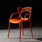 Scandinavian Plastic Dining Arm Chair Indoor Stackable Dining Armchairs Orange 1 Piece Clearhalo ' kitchen&dining_furn' 'Dining Chairs' 'Dining Tables & Seating' 'dining_chair' 'furn' 'furn_dining_chair' 'Furniture' 'furniture_dining_chair' 'Kitchen & Dining Furniture' 'kitchen' 3741030