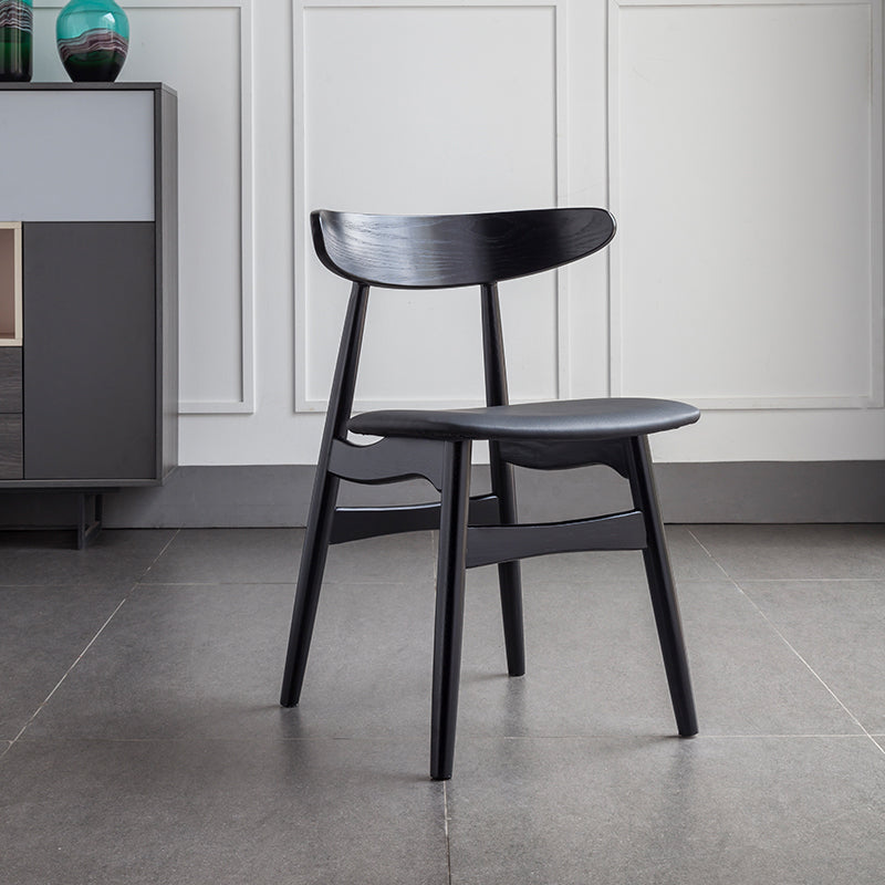 Contemporary Solid Wood Dining Room Chairs Armless Open Back Dining Side Chair for Home Use Clearhalo ' kitchen&dining_furn' 'Dining Chairs' 'Dining Tables & Seating' 'dining_chair' 'furn' 'furn_dining_chair' 'Furniture' 'furniture_dining_chair' 'Kitchen & Dining Furniture' 'kitchen' 3741039