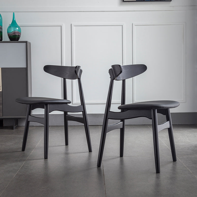 Contemporary Solid Wood Dining Room Chairs Armless Open Back Dining Side Chair for Home Use Clearhalo ' kitchen&dining_furn' 'Dining Chairs' 'Dining Tables & Seating' 'dining_chair' 'furn' 'furn_dining_chair' 'Furniture' 'furniture_dining_chair' 'Kitchen & Dining Furniture' 'kitchen' 3741042