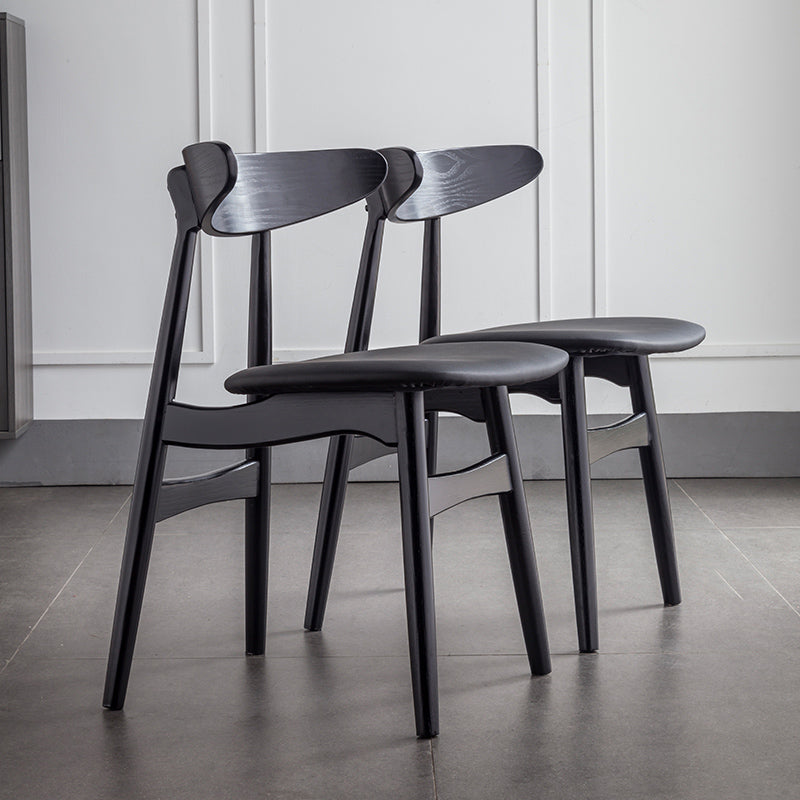 Contemporary Solid Wood Dining Room Chairs Armless Open Back Dining Side Chair for Home Use Clearhalo ' kitchen&dining_furn' 'Dining Chairs' 'Dining Tables & Seating' 'dining_chair' 'furn' 'furn_dining_chair' 'Furniture' 'furniture_dining_chair' 'Kitchen & Dining Furniture' 'kitchen' 3741046