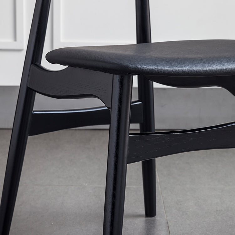 Contemporary Solid Wood Dining Room Chairs Armless Open Back Dining Side Chair for Home Use Clearhalo ' kitchen&dining_furn' 'Dining Chairs' 'Dining Tables & Seating' 'dining_chair' 'furn' 'furn_dining_chair' 'Furniture' 'furniture_dining_chair' 'Kitchen & Dining Furniture' 'kitchen' 3741056