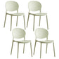 Scandinavian Plastic Armless Dining Chairs Indoor Stackable Side Chair Olive Green 4 Piece Set Clearhalo ' kitchen&dining_furn' 'Dining Chairs' 'Dining Tables & Seating' 'dining_chair' 'furn' 'furn_dining_chair' 'Furniture' 'furniture_dining_chair' 'Kitchen & Dining Furniture' 'kitchen' 3741060