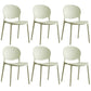Scandinavian Plastic Armless Dining Chairs Indoor Stackable Side Chair Olive Green 6 Piece Set Clearhalo ' kitchen&dining_furn' 'Dining Chairs' 'Dining Tables & Seating' 'dining_chair' 'furn' 'furn_dining_chair' 'Furniture' 'furniture_dining_chair' 'Kitchen & Dining Furniture' 'kitchen' 3741062