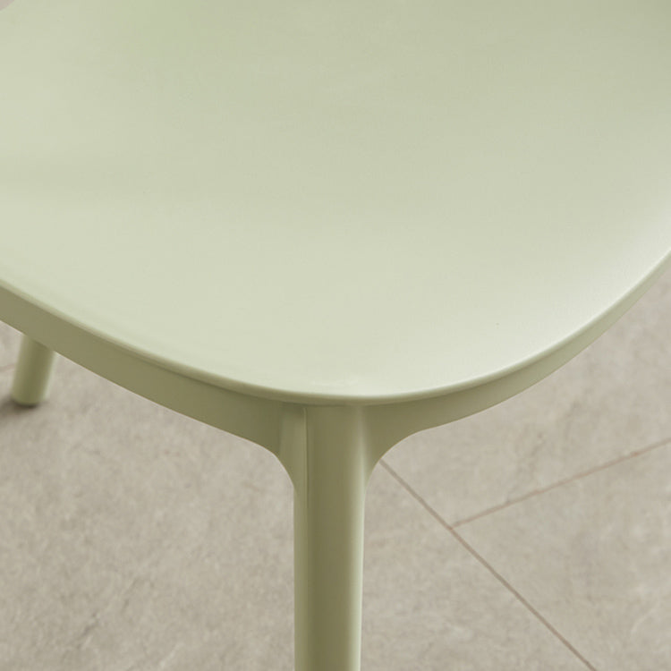 Scandinavian Plastic Armless Dining Chairs Indoor Stackable Side Chair Clearhalo ' kitchen&dining_furn' 'Dining Chairs' 'Dining Tables & Seating' 'dining_chair' 'furn' 'furn_dining_chair' 'Furniture' 'furniture_dining_chair' 'Kitchen & Dining Furniture' 'kitchen' 3741069