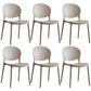 Scandinavian Plastic Armless Dining Chairs Indoor Stackable Side Chair Grey 6 Piece Set Clearhalo ' kitchen&dining_furn' 'Dining Chairs' 'Dining Tables & Seating' 'dining_chair' 'furn' 'furn_dining_chair' 'Furniture' 'furniture_dining_chair' 'Kitchen & Dining Furniture' 'kitchen' 3741096