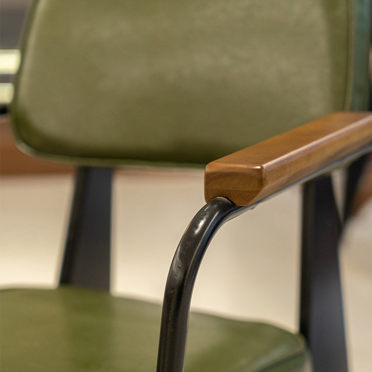 Contemporary Metal Dining Room Chairs Open Back Dining Side Armchair for Home Use Clearhalo ' kitchen&dining_furn' 'Dining Chairs' 'Dining Tables & Seating' 'dining_chair' 'Furniture' 'furniture_dining_chair' 'Kitchen & Dining Furniture' 'kitchen' 3741127