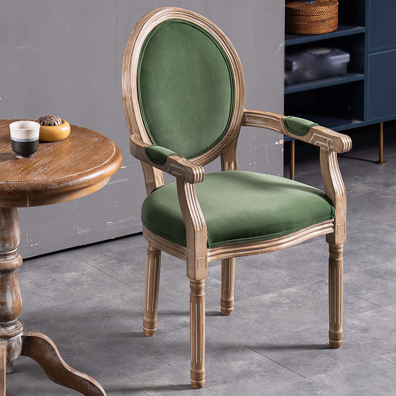 Country Style Solid Wood Dining Room Armchair King Louis Back Side Chair Clearhalo ' kitchen&dining_furn' 'Dining Chairs' 'Dining Tables & Seating' 'dining_chair' 'furn' 'furn_dining_chair' 'Furniture' 'furniture_dining_chair' 'Kitchen & Dining Furniture' 'kitchen' 3741160