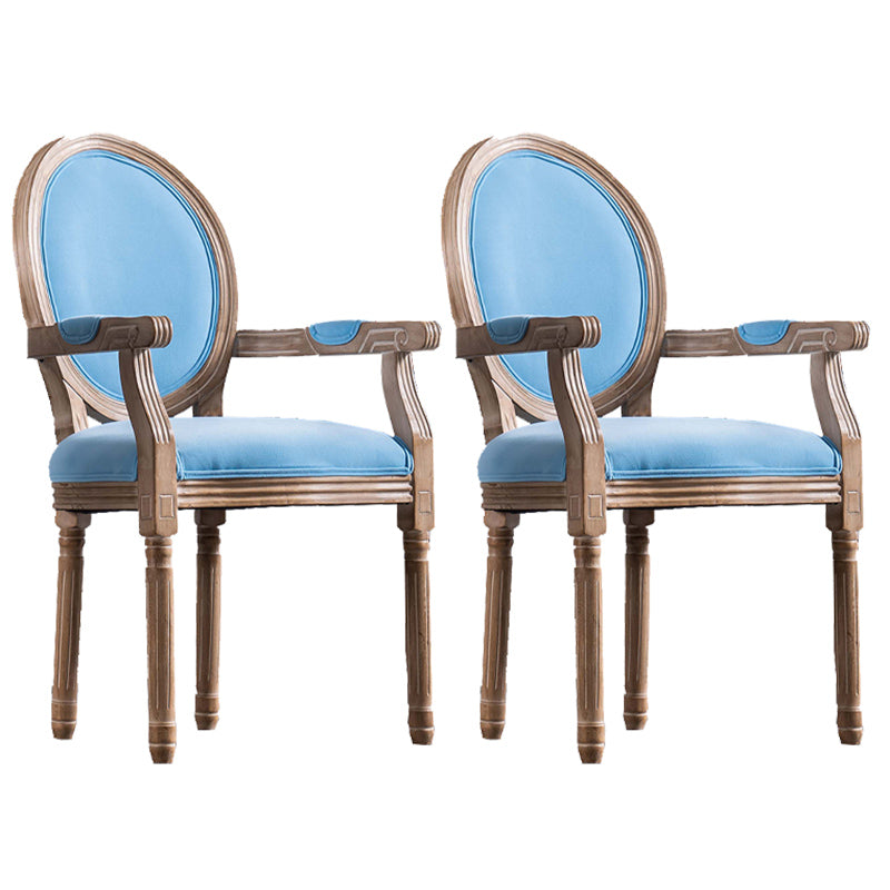 Country Style Solid Wood Dining Room Armchair King Louis Back Side Chair Light Blue 2 Piece Set Clearhalo ' kitchen&dining_furn' 'Dining Chairs' 'Dining Tables & Seating' 'dining_chair' 'furn' 'furn_dining_chair' 'Furniture' 'furniture_dining_chair' 'Kitchen & Dining Furniture' 'kitchen' 3741171