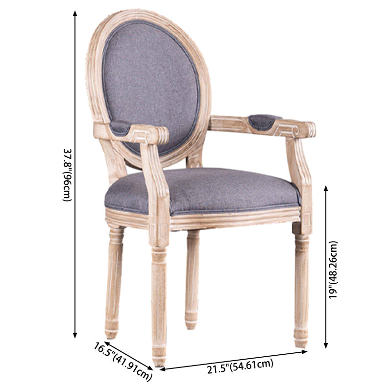 Country Style Solid Wood Dining Room Armchair King Louis Back Side Chair Clearhalo ' kitchen&dining_furn' 'Dining Chairs' 'Dining Tables & Seating' 'dining_chair' 'furn' 'furn_dining_chair' 'Furniture' 'furniture_dining_chair' 'Kitchen & Dining Furniture' 'kitchen' 3741175