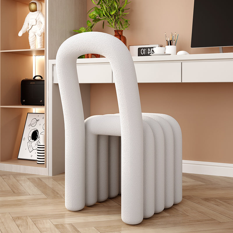 Velvet Designer Style Living Room Side Chair Open Back Dining Side Chair Clearhalo ' kitchen&dining_furn' 'Dining Chairs' 'Dining Tables & Seating' 'dining_chair' 'furn' 'furn_dining_chair' 'Furniture' 'furniture_dining_chair' 'Kitchen & Dining Furniture' 'kitchen' 3741217