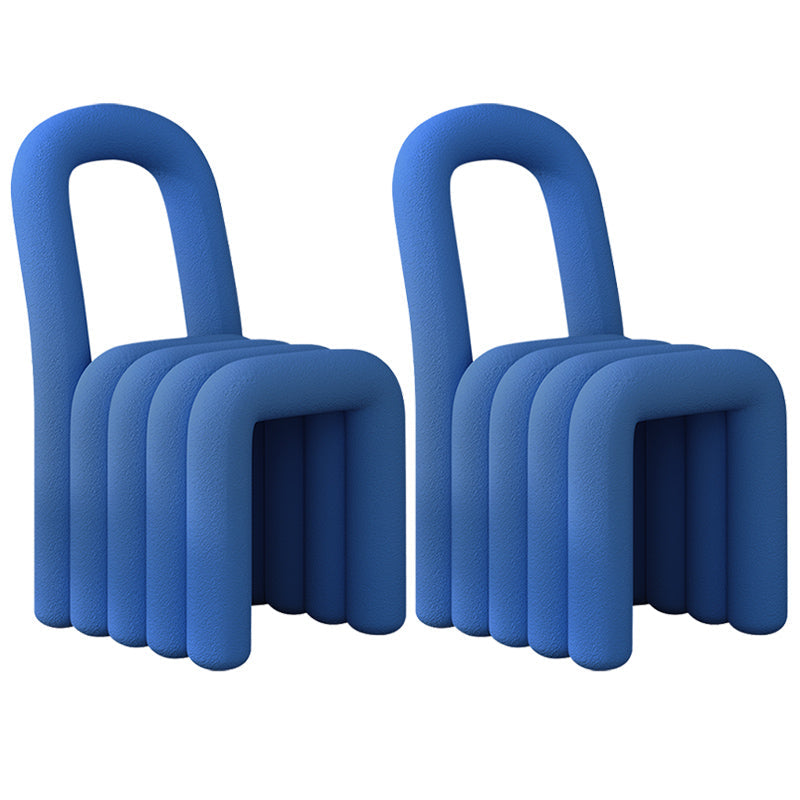 Velvet Designer Style Living Room Side Chair Open Back Dining Side Chair Blue 2 Piece Set Clearhalo ' kitchen&dining_furn' 'Dining Chairs' 'Dining Tables & Seating' 'dining_chair' 'furn' 'furn_dining_chair' 'Furniture' 'furniture_dining_chair' 'Kitchen & Dining Furniture' 'kitchen' 3741224