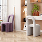 Velvet Designer Style Living Room Side Chair Open Back Dining Side Chair Clearhalo ' kitchen&dining_furn' 'Dining Chairs' 'Dining Tables & Seating' 'dining_chair' 'furn' 'furn_dining_chair' 'Furniture' 'furniture_dining_chair' 'Kitchen & Dining Furniture' 'kitchen' 3741228