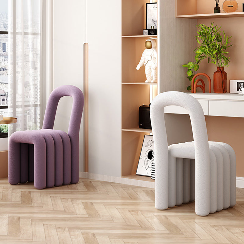 Velvet Designer Style Living Room Side Chair Open Back Dining Side Chair Clearhalo ' kitchen&dining_furn' 'Dining Chairs' 'Dining Tables & Seating' 'dining_chair' 'furn' 'furn_dining_chair' 'Furniture' 'furniture_dining_chair' 'Kitchen & Dining Furniture' 'kitchen' 3741228