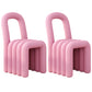 Velvet Designer Style Living Room Side Chair Open Back Dining Side Chair Pink 2 Piece Set Clearhalo ' kitchen&dining_furn' 'Dining Chairs' 'Dining Tables & Seating' 'dining_chair' 'furn' 'furn_dining_chair' 'Furniture' 'furniture_dining_chair' 'Kitchen & Dining Furniture' 'kitchen' 3741252