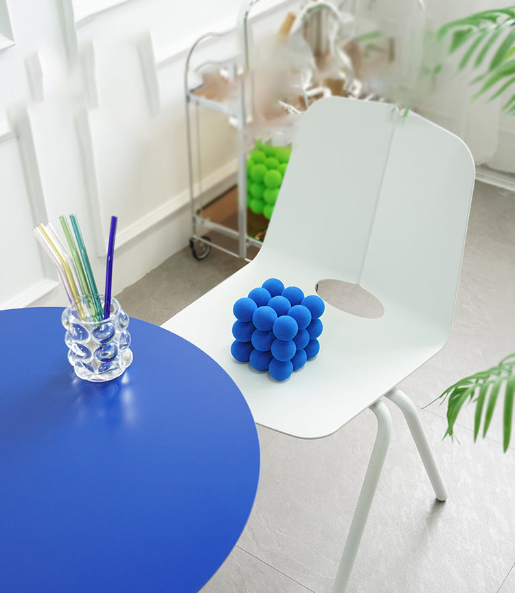 Contemporary Style Dining Room Arm Chair Metal Stackable Chair for Kitchen Clearhalo ' kitchen&dining_furn' 'Dining Chairs' 'Dining Tables & Seating' 'dining_chair' 'furn' 'furn_dining_chair' 'Furniture' 'furniture_dining_chair' 'Kitchen & Dining Furniture' 'kitchen' 3741265