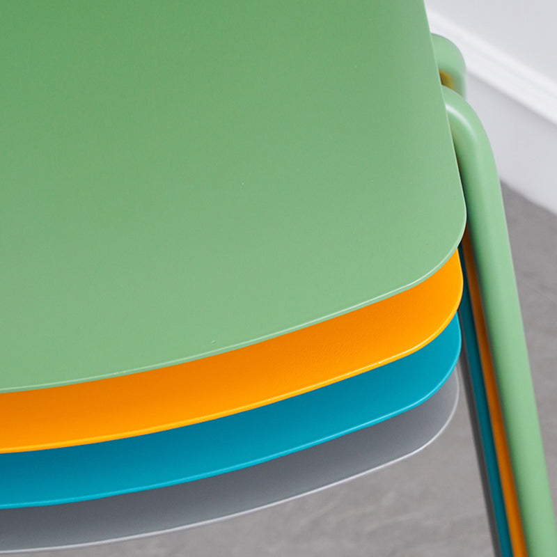 Contemporary Style Dining Room Arm Chair Metal Stackable Chair for Kitchen Clearhalo ' kitchen&dining_furn' 'Dining Chairs' 'Dining Tables & Seating' 'dining_chair' 'furn' 'furn_dining_chair' 'Furniture' 'furniture_dining_chair' 'Kitchen & Dining Furniture' 'kitchen' 3741269