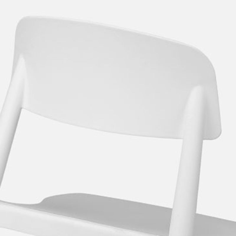 Plastic Stackable Armless Dining Chairs Open Back Side Chair with Wood Legs Clearhalo ' kitchen&dining_furn' 'Dining Chairs' 'Dining Tables & Seating' 'dining_chair' 'furn' 'furn_dining_chair' 'Furniture' 'furniture_dining_chair' 'Kitchen & Dining Furniture' 'kitchen' 3741294